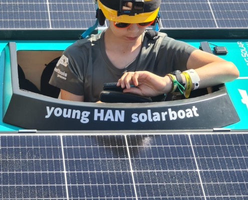 Young solarboat